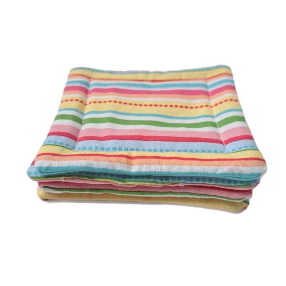 Quilted Striped Coasters - 4